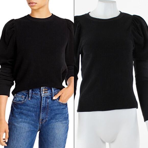 Goldie French Terry Puff Sleeve Sweatshirt - Picture 1 of 5